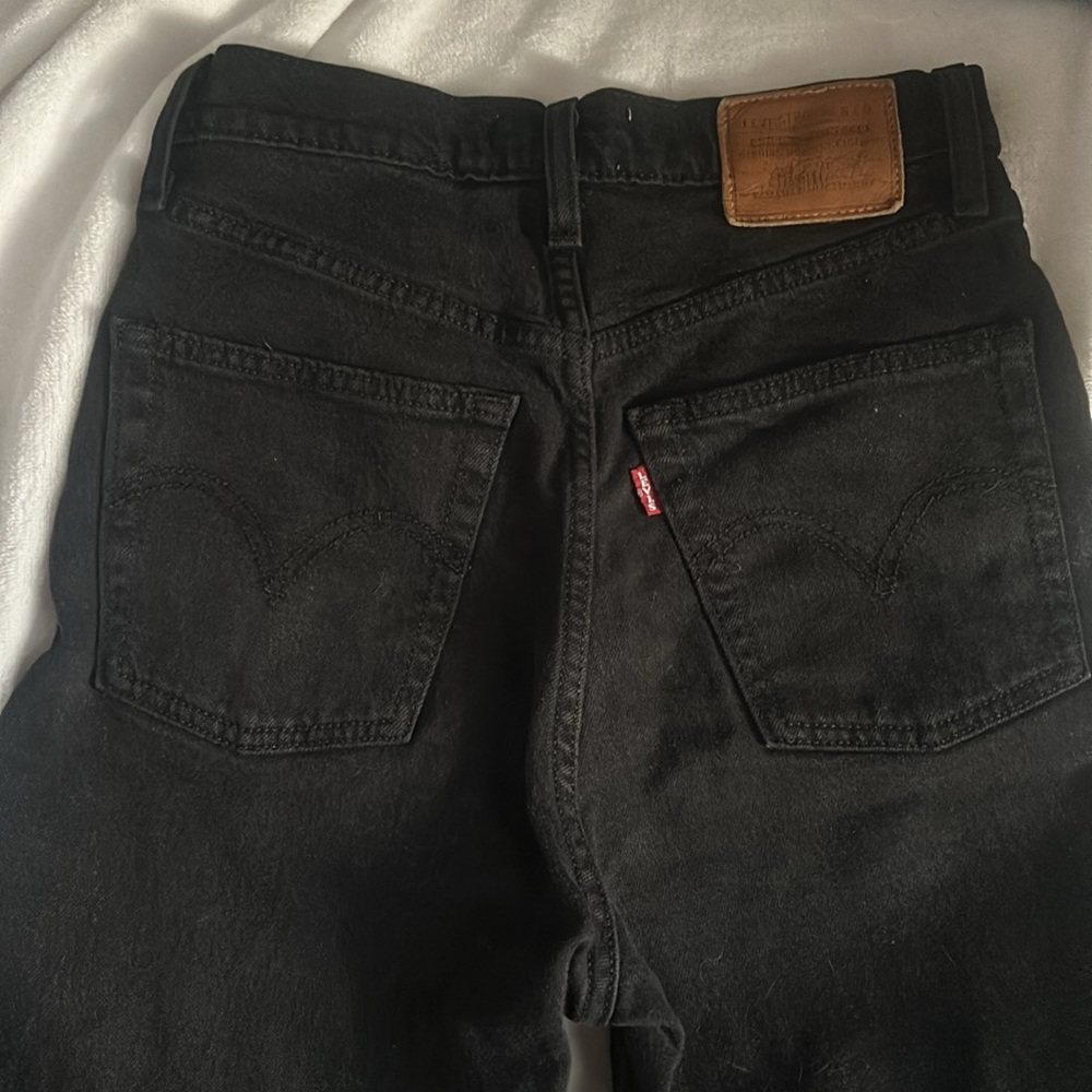 Rib cage straight ankle black Levi's